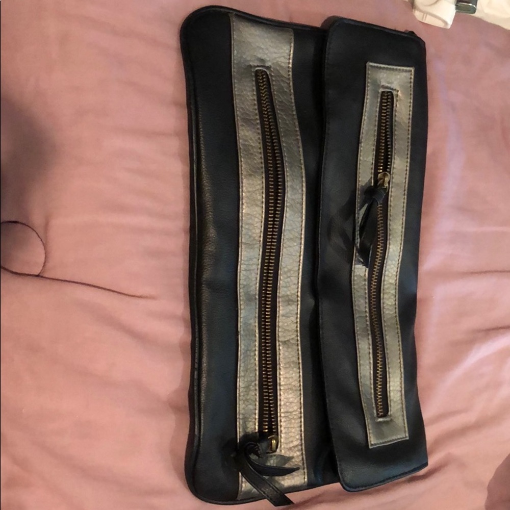 Black clutch bag